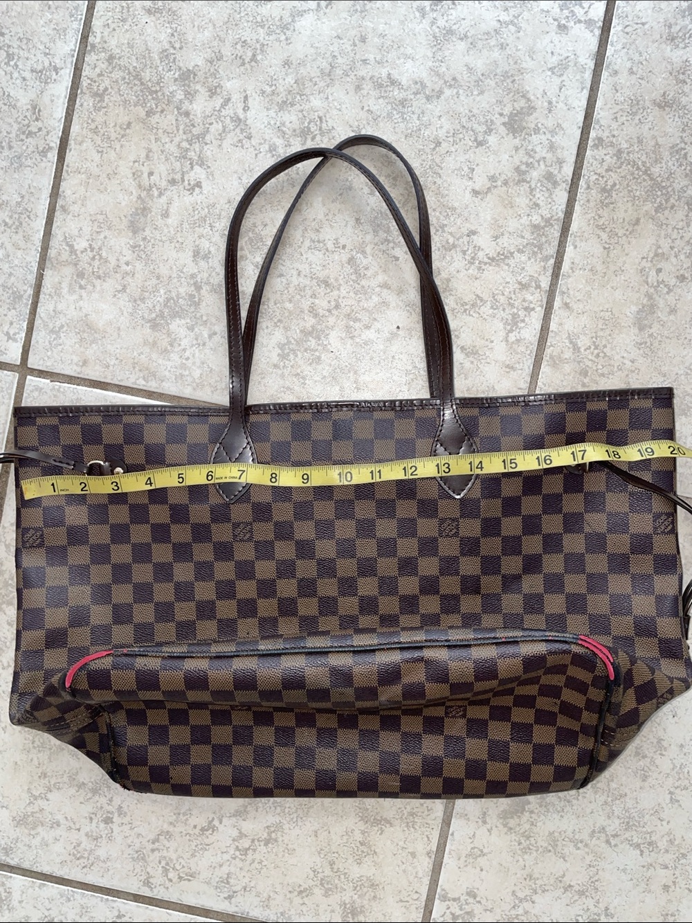 Louis Vuitton look a like Brown Monogram large purse handbag shoulder bag purse - Picture 13 of 16